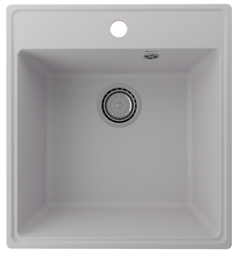 Кухонная мойка Ulgran Quartz Forte 460-04 46х50 цвет серый поверхность матовая