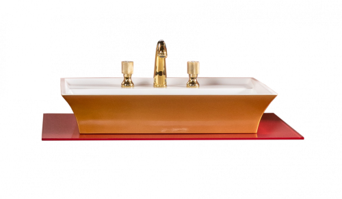 Столешница Armadi Art NeoArt 853-080-BR 81х52 накладная цвет бордовый