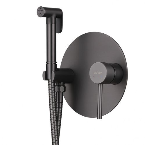 Гигиенический душ со смесителем ABBER Emotion AF8826NG никель