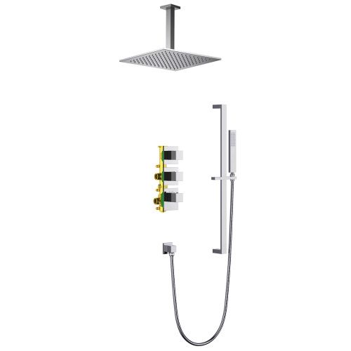 Душевая система Timo Selene SX-2039/17SM встраиваемая в стену с термостатом