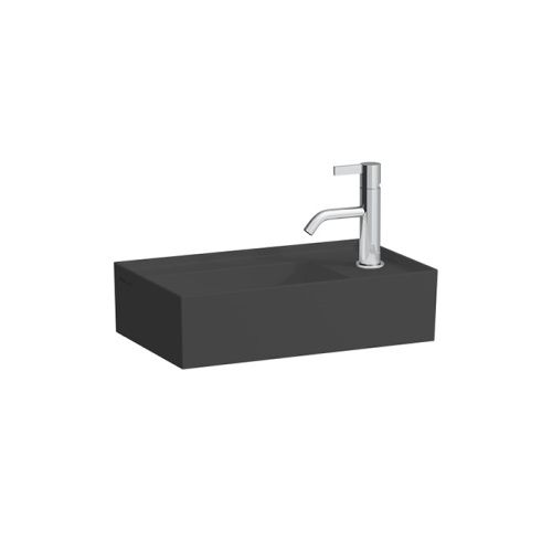 Раковина керамическая Laufen Kartell 8.1533.4.020.111.1 50 см накладная цвет черный 1 отверстие под смеситель