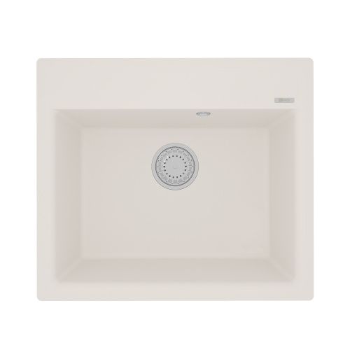 Кухонная мойка LeMark Hanka 570 9910016 57х50 цвет белый поверхность матовая