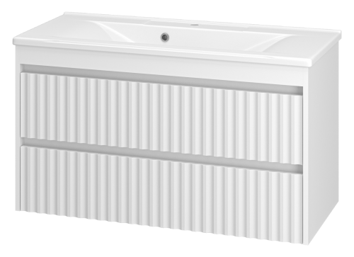 Тумба под раковину Brevita Balaton BAL-06100-01-01П2Я 98х44х54 подвесная