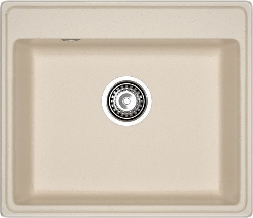 Кухонная мойка Granfest Vertex V-580 кашемир 58х50 цвет бежевый поверхность матовая