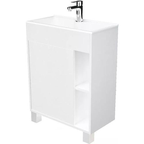 Тумба с раковиной 1MarKa Lido У83298 60х30х85 напольная цвет белый