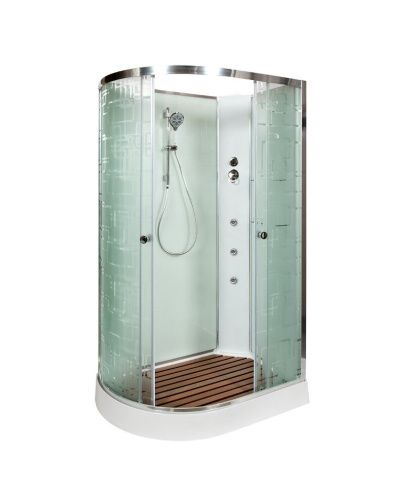 Душевая кабина AvaCan EM1511RNGM 110х80 асимметричная без крыши ориентация правая