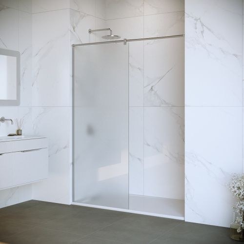 Душевая перегородка RGW Walk In 351003310-21 100х195 стекло матовое профиль хром глянцевый