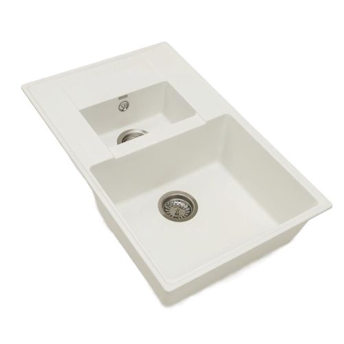 Кухонная мойка Grandex Aqua 600111 78х50 цвет белый поверхность матовая