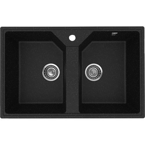 Кухонная мойка Ulgran Practik PR-M 770-004 77х49 цвет черный