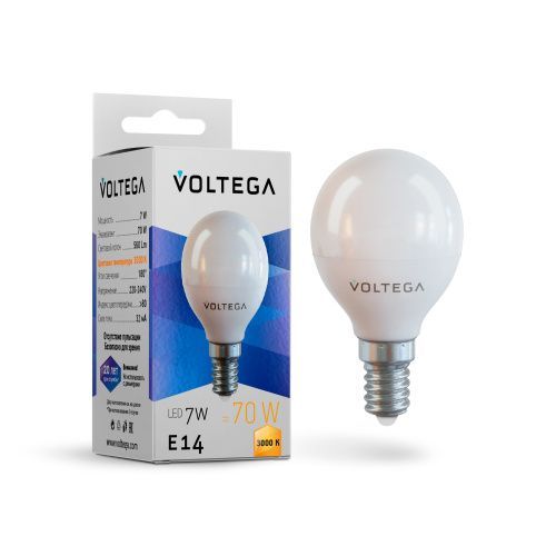 Лампа светодиодная Voltega Globe 7W 7242