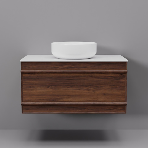 Тумба с раковиной Art Decco Bridget (Бриджит) ABR08W22S300 80x45x40 подвесная цвет черный орех