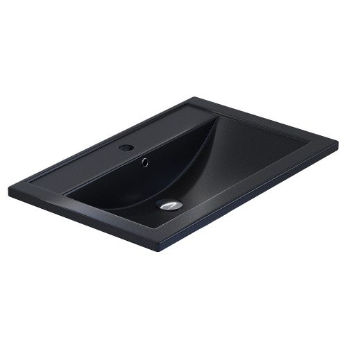 Раковина кварцевая Uperwood Foster Quartz 291030035 70х46 полувстраиваемая цвет черный