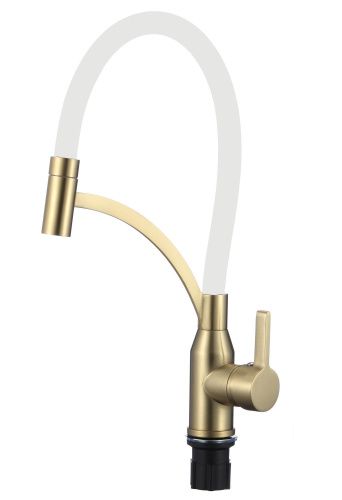 Смеситель для кухни Fmark FS8244C-02 на мойку золото матовое