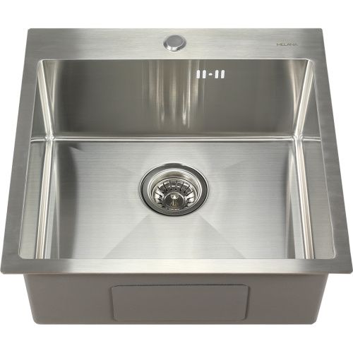 Кухонная мойка Melana ProfLine D5050H сатин 50х50 цвет сатин поверхность матовая