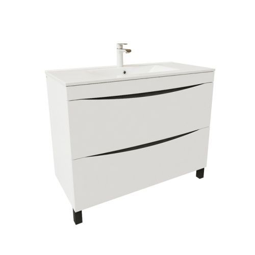 Тумба с раковиной Iddis Cloud CLO10WFi95K 100х50 напольная цвет белый