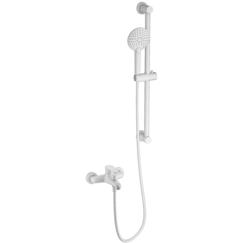 Душевой гарнитур со смесителем Wonzon & Woghand Alfa WW-AE3205-MW настенный белый