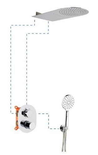 Душевой комплект AQG Tube 19TUBER31402 настенный