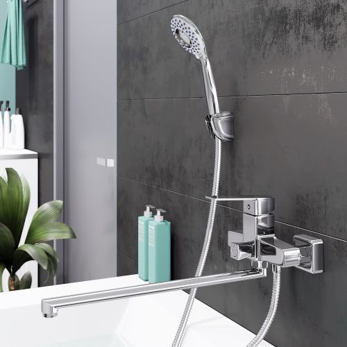 Смеситель для ванны Tokito AKARI TOK-AKA-1015 настенный хром