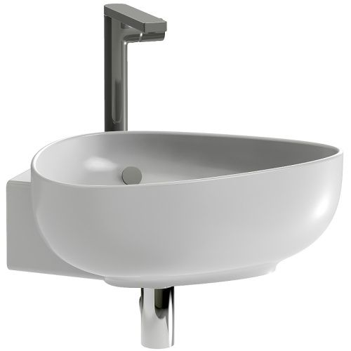 Раковина керамическая Jacob Delafon Nouvelle Vague EGL112-00 46х46 подвесная цвет белый 1 отверстие под смеситель