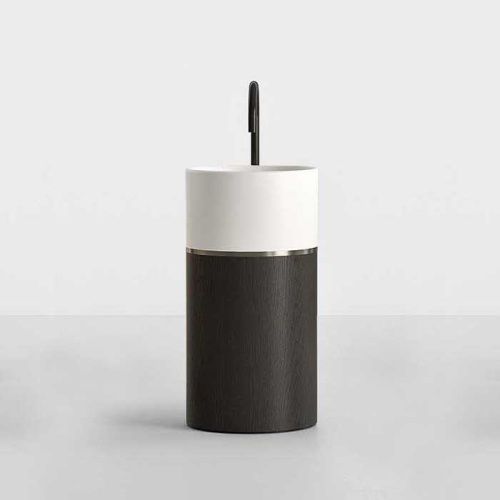 Раковина керамическая Milldue ROMA 45 см 2016.B напольная цвет белый матовый без отверстий под смеситель