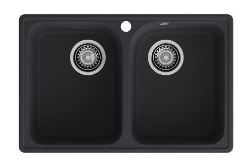 Кухонная мойка Granfest Quarz 15 черный 74х48 цвет черный поверхность матовая