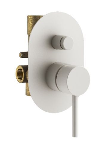 Смеситель для душа Plumberia Selection Ixo KIT1001BO встраиваемый белый матовый