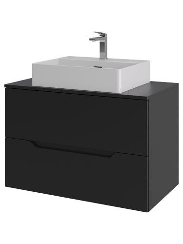 Тумба с раковиной Orange Line Li-80TubMDF+B04-500W 81х46х66