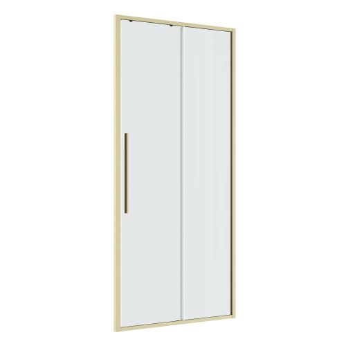 Душевая дверь Niagara Nova NG-44-9ASG 90х195 стекло прозрачное профиль золото брашированное