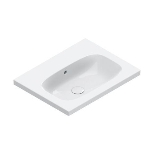 Раковина керамическая Catalano Alvea 60 см 620600001 подвесная цвет белый без отверстий под смеситель