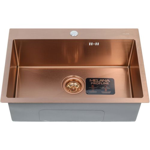 Кухонная мойка Melana ProfLine D6545HC бронза 65х45 цвет бронза поверхность матовая