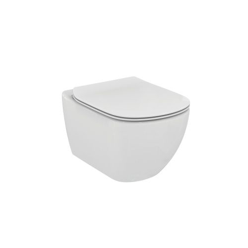 Чаша унитаза подвесная Ideal Standard TESI T007901 цвет белый без сиденья безободковая каскадный смыв