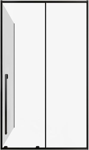 Душевой уголок Allen Brau Fantasy 3.11006.31 + 3.11012.31 120х80 стекло прозрачное профиль черный матовый без поддона