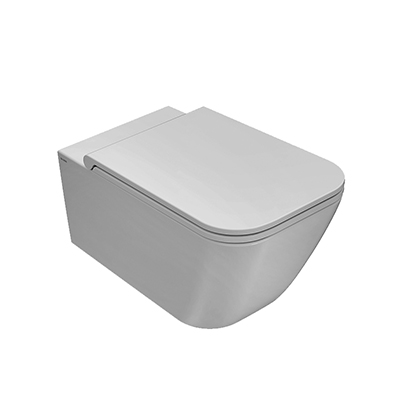 Чаша унитаза подвесная Globo Stone STS06.BI цвет белый без сиденья безободковая смыв торнадо