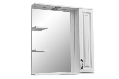 Зеркало-шкаф Stella Polar Кармела ольха SP-00000185 75х14х80 подвесной цвет белый