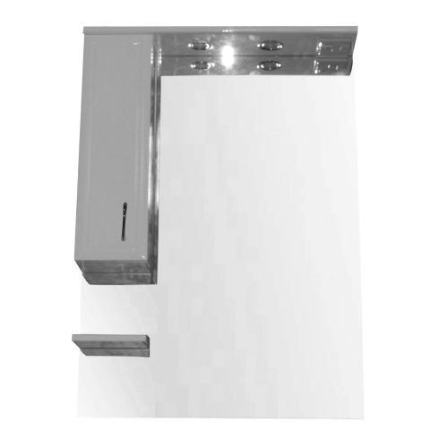 Зеркало-шкаф Loranto Коралл CS00025478 70х17х107 подвесной цвет белый