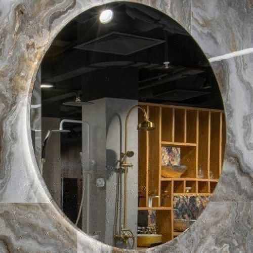 Зеркало с подсветкой и антизапотевателем Boheme 545-100 100х100 подвесное