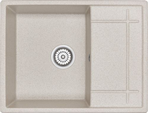 Кухонная мойка Granula 6501, ПИРИТ 65х50 цвет бежевый поверхность матовая