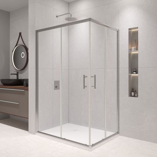 Душевой уголок RGW Passage 020814680-11 80х100 стекло прозрачное профиль хром глянцевый без поддона