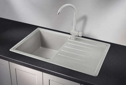 Кухонная мойка Granula Стандарт 7602, БАЗАЛЬТ 76х50 цвет базальт поверхность матовая