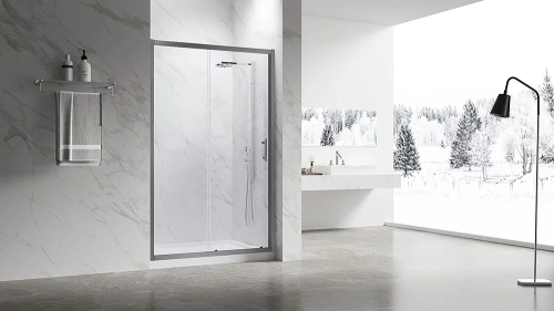 Душевая дверь Veconi Vianno VN55GM-120-01-C8 120х195 стекло прозрачное профиль оружейная сталь