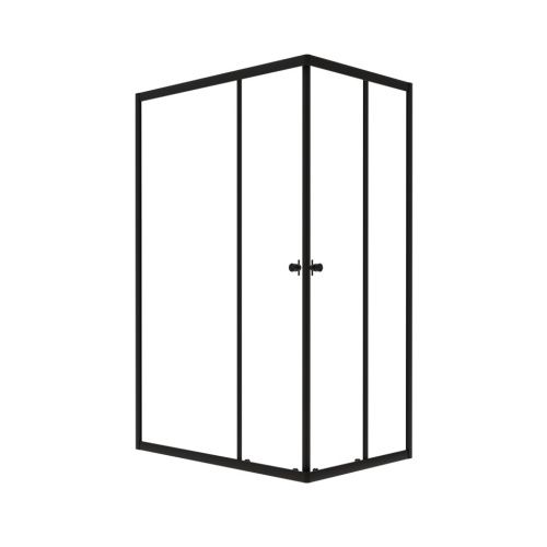 Душевой уголок Тритон Вента-Блэк Щ0000054478 120х80 стекло прозрачное профиль черный без поддона