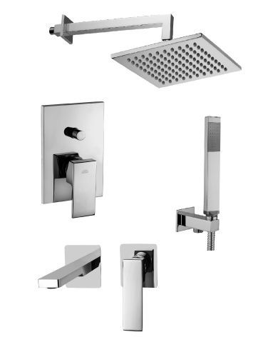 Душевая система Paffoni Elle KITEL015CR105 встраиваемая в стену