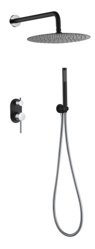 Душевая система Boheme Uno 464-BCR встраиваемая цвет черный