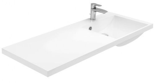 Раковина Aquanet Нота НФ-00014537 120х48 подвесная цвет белый 1 отверстие под смеситель