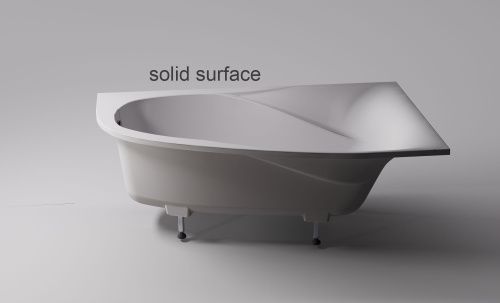 Ванна из искусственного камня Astra-Form Селена 01010081 170х100 угловая асимметричная с ножками