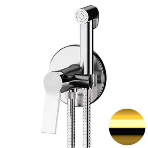 Гигиенический душ со смесителем Remer SL65WDO золото глянцевое