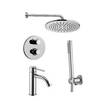 Душевая система Paffoni Light KITLIQ018CR071 встраиваемая в стену