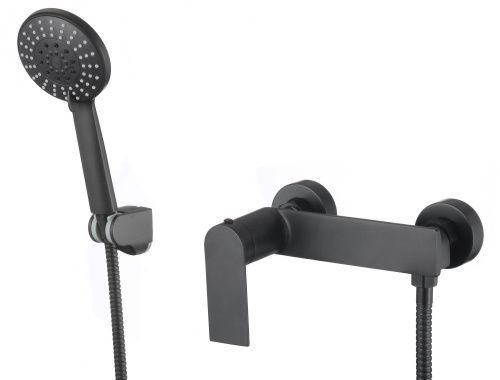 Смеситель для ванны и душа Savol S-601815H настенный черный