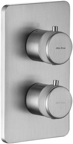 Смеситель для ванны с душем Allen Brau Priority 5.31213-BN встраиваемый в стену никель с термостатом