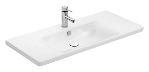 Раковина мебельная керамическая Dreja Soft 100 13100-KL 100х50 накладная цвет белый